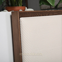 Кровать двойная с мягким элементом без ножной спинки Modena орех Мокко