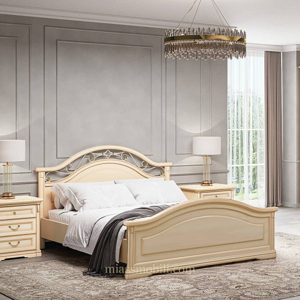 Кровать двойная (1800x2000) Joconda крем  вариант №1