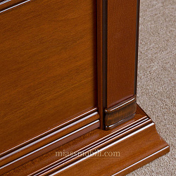 Кровать двойная (1800x2000) Lorenzo вишня с ножной спинкой